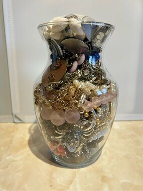 Mystery Jewelry Vase Vintage , Classic , Large Size